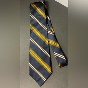 Lands End- Mens Tie, 100% Silk, Hand sewn, Blue/Red/Green/Yellow,‎ Pre-Owned